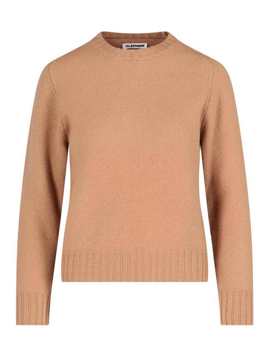 Jil Sander Pull Col Rond - Marron