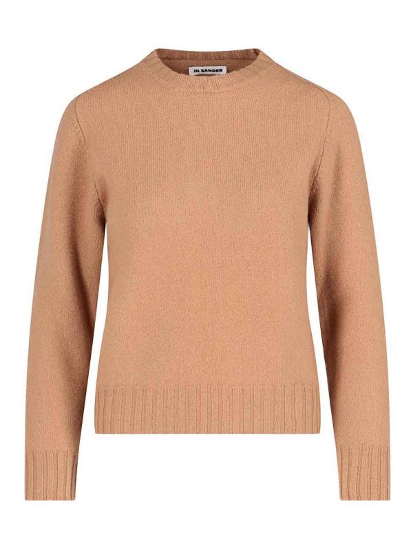 Jil Sander Pull Col Rond - Marron