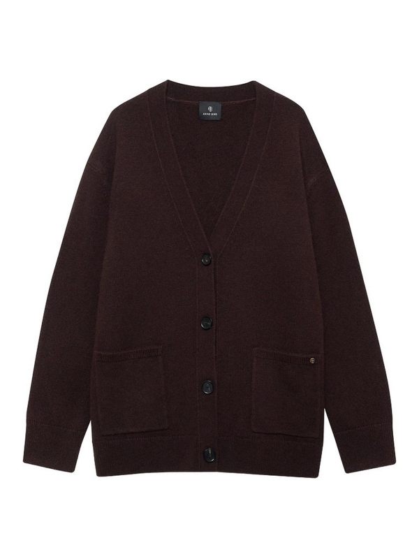 Anine Bing Pull Col Rond - Marron