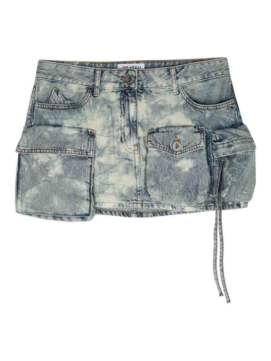 The Attico Mini Jupe - Bleu