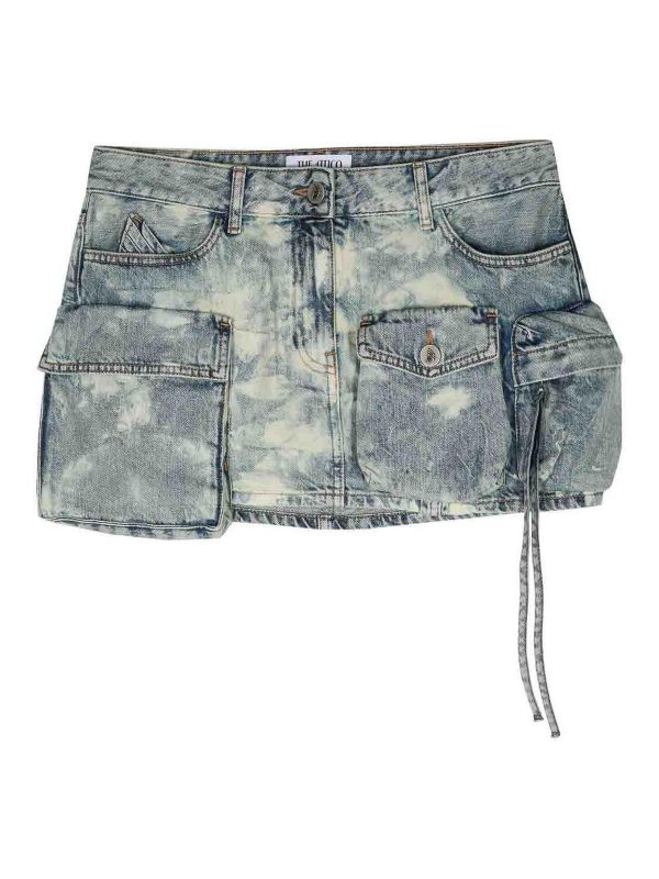 The Attico Mini Jupe - Bleu