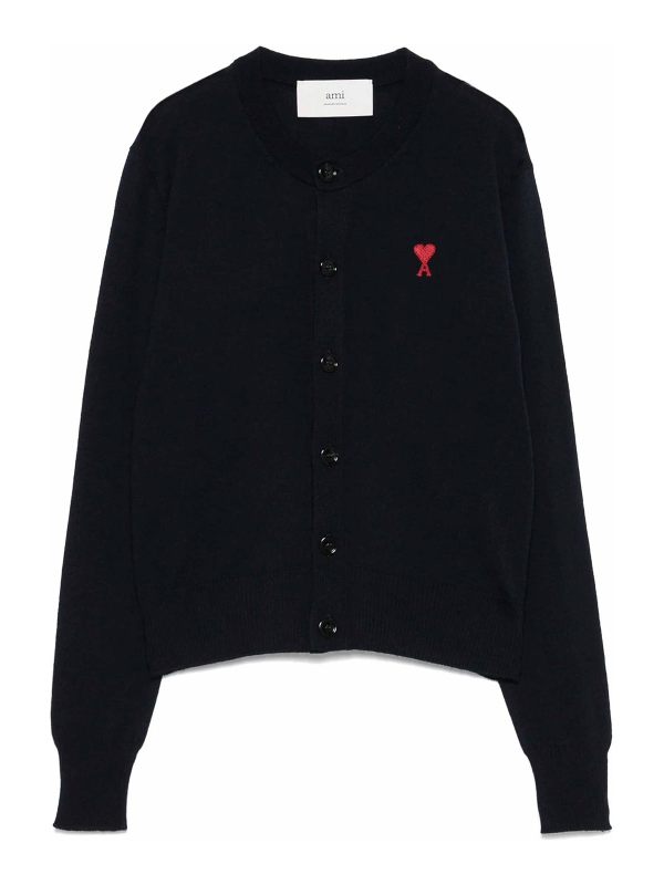 Ami Paris Cardigan - Bleu Foncé