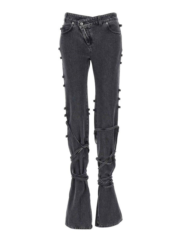 Alexander Mcqueen Jean Bootcut - Noir