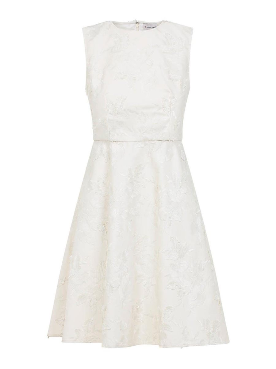 Moncler Robe Au Genou - Beige
