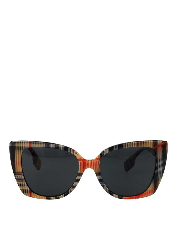 Burberry Lunettes De Soleil - Marron