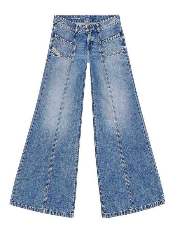Diesel Jean Droit - Bleu