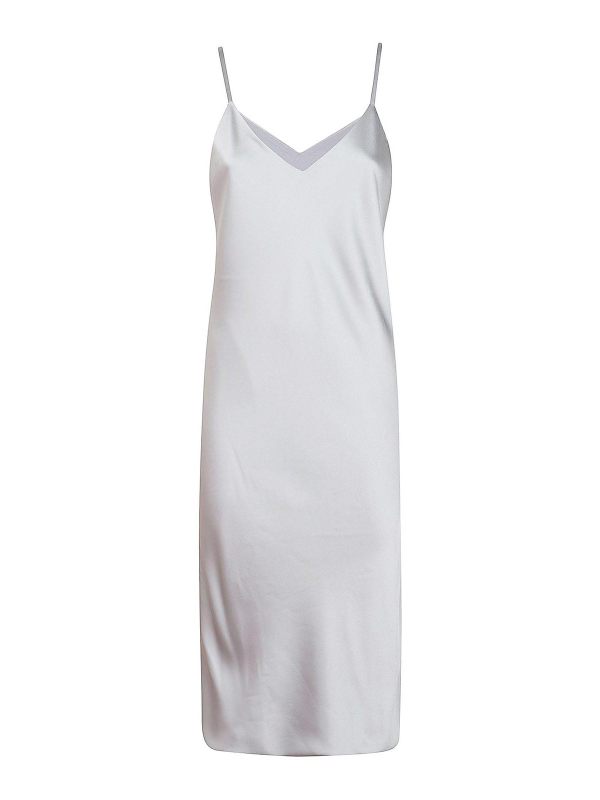 Norma Kamali Robe Au Genou - Argent