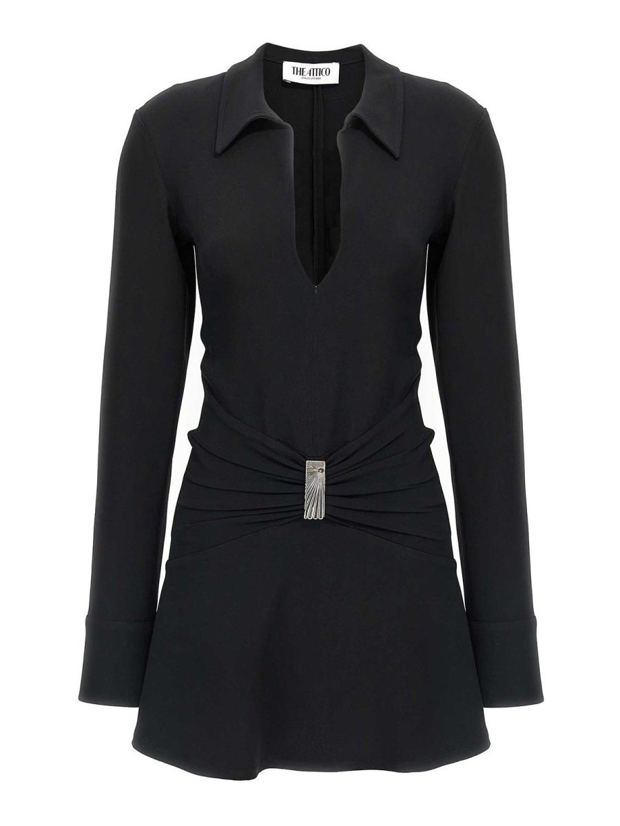The Attico Robe Au Genou - Noir
