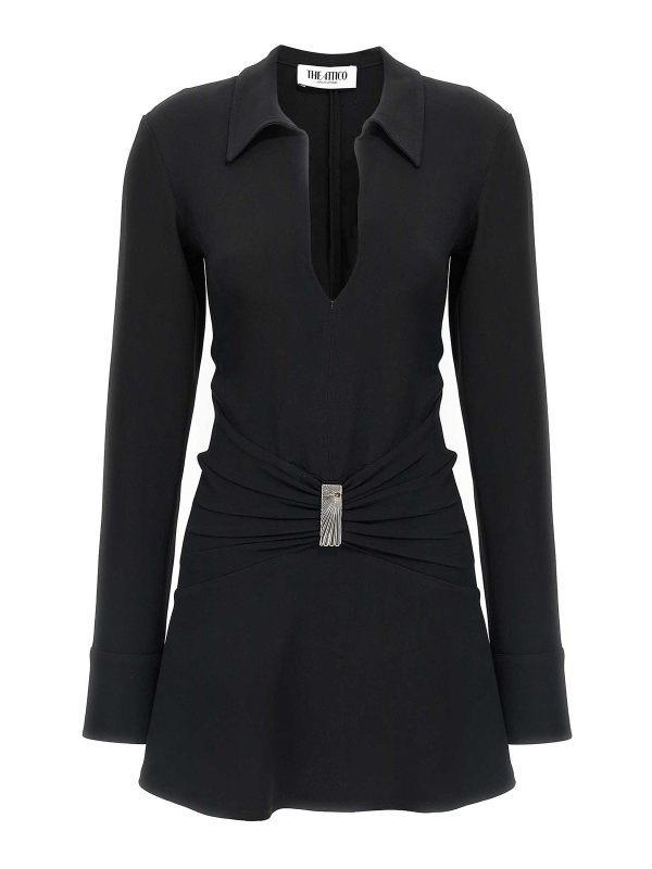 The Attico Robe Au Genou - Noir