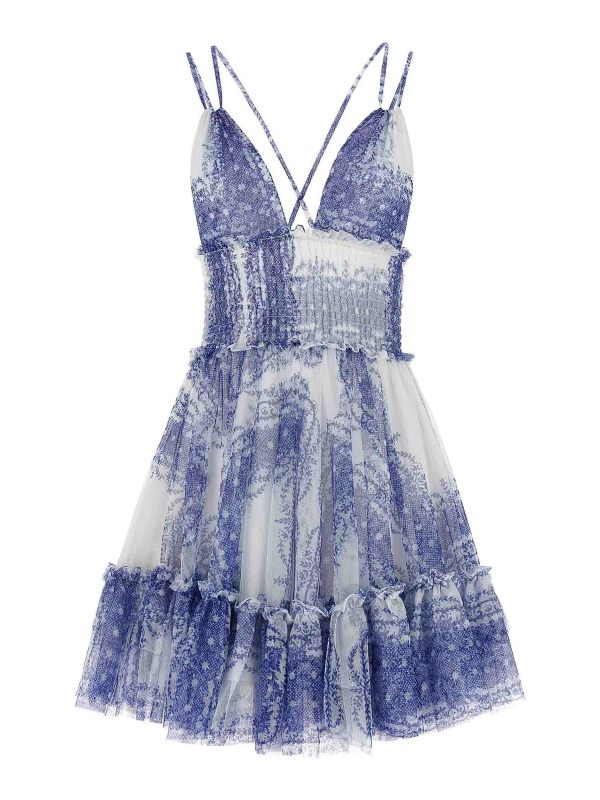Philosophy di Lorenzo Serafini Robe Courte - Bleu Clair