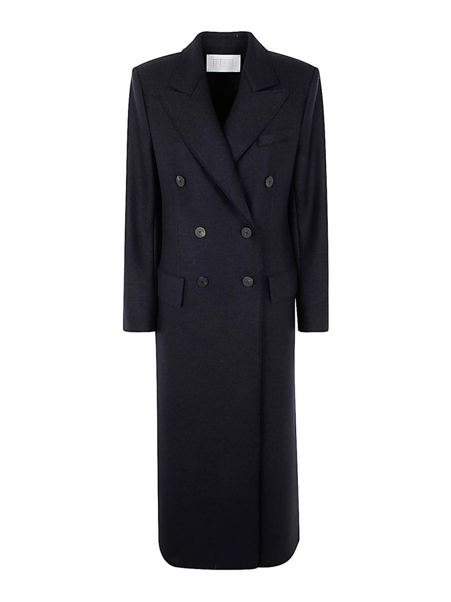 Harris Wharf London Manteau Long - Bleu