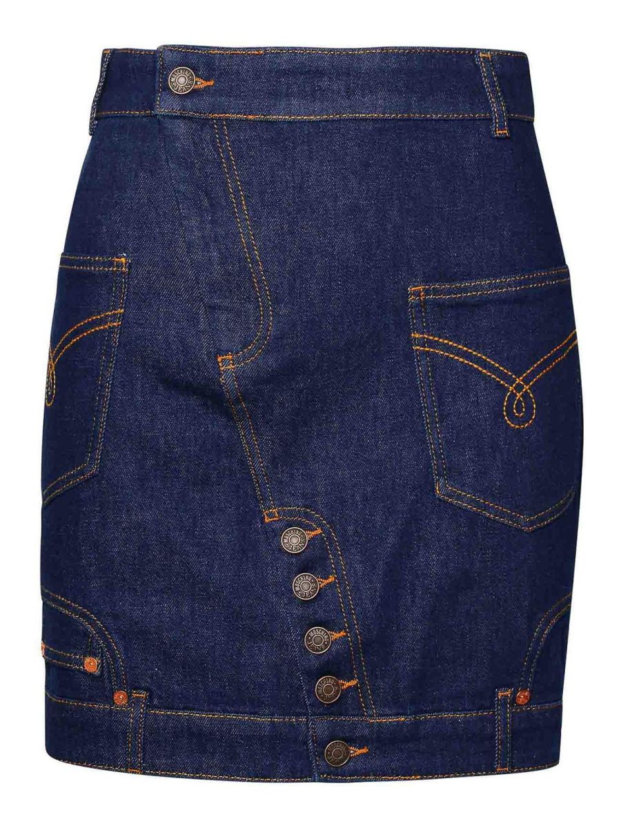 Moschino Jeans Jupe Midi - Bleu