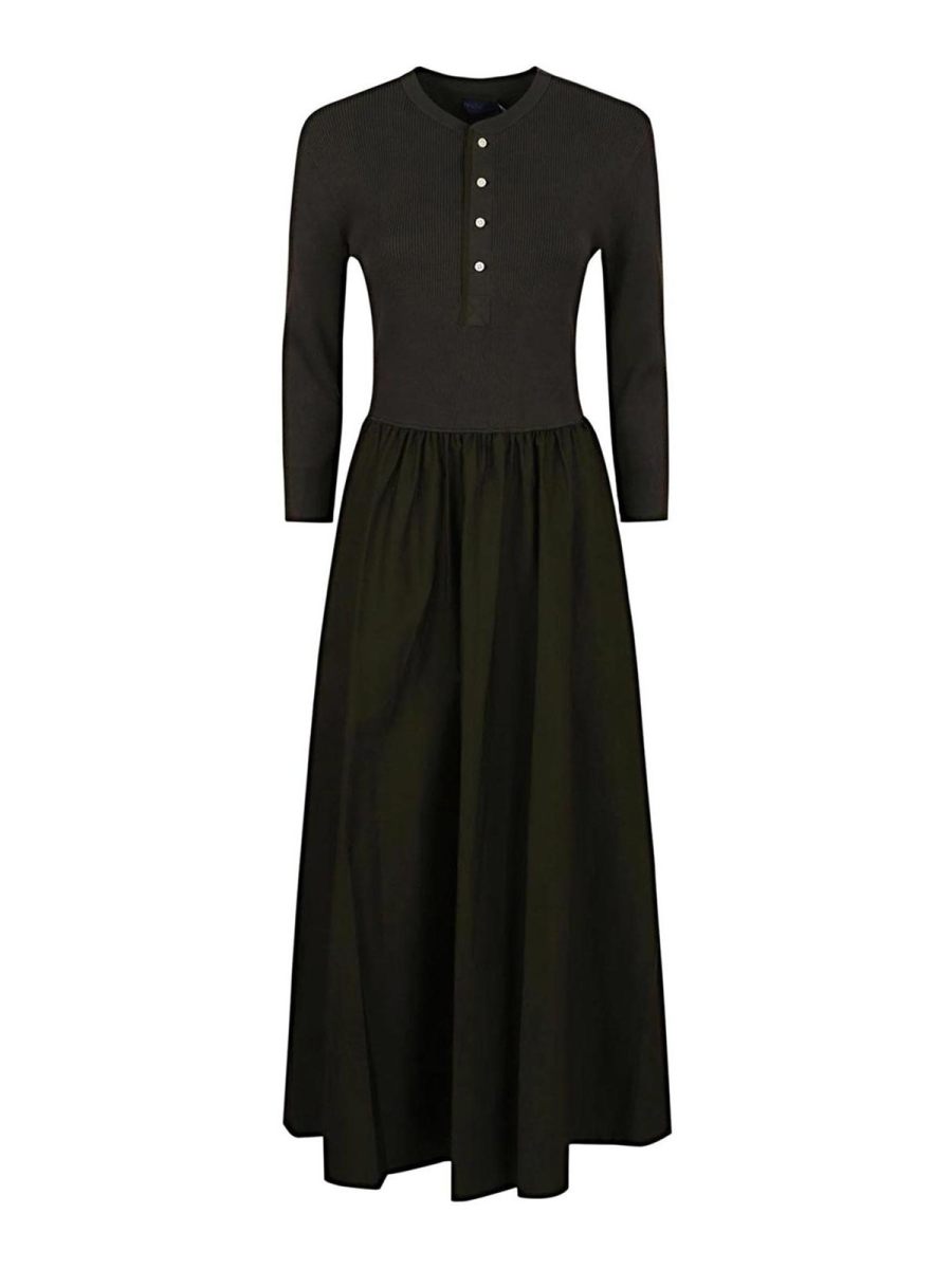 Polo Ralph Lauren Maxi Robe - Vert Foncé
