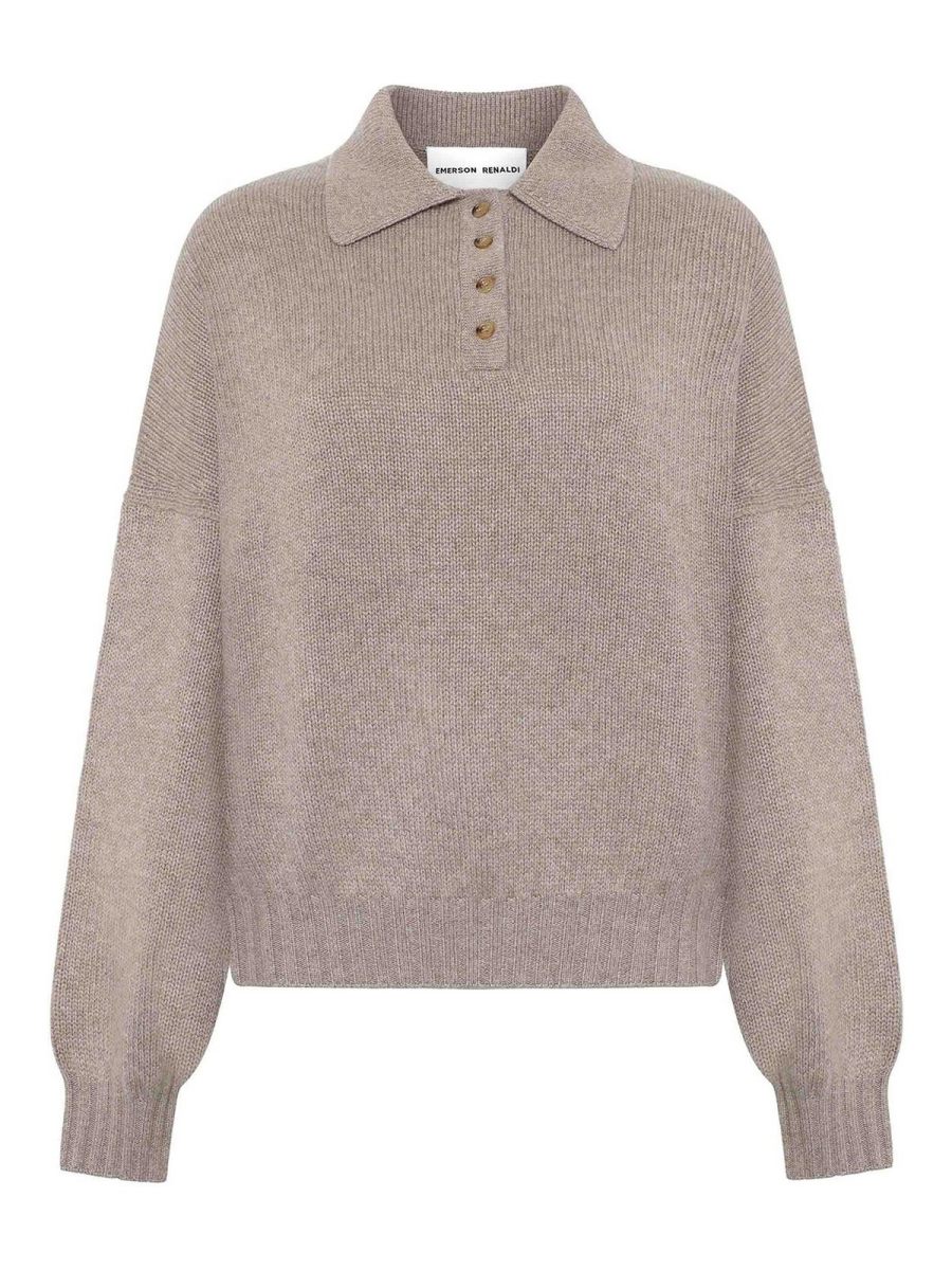 Emerson Renaldi Pull Col Roulé - Beige