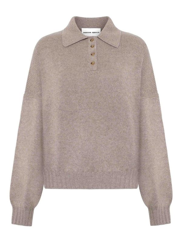 Emerson Renaldi Pull Col Roulé - Beige