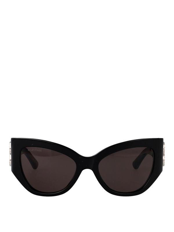 Balenciaga Lunettes De Soleil - Noir