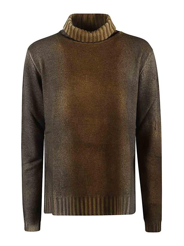 Alessandro Aste Pull Col Roulé - Jaune