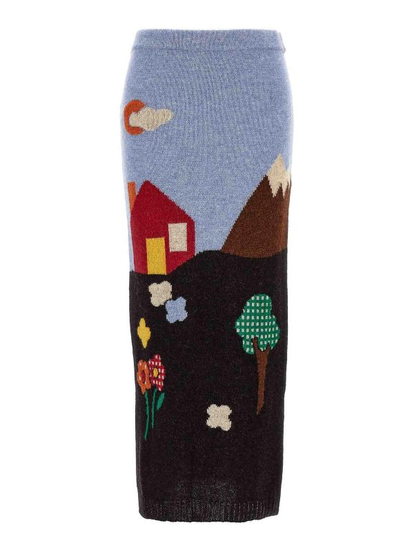 Moschino Jupe Midi - Multicolore