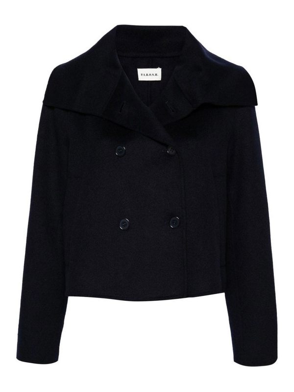 P. A.R. O.S. H. Manteau Court - Bleu