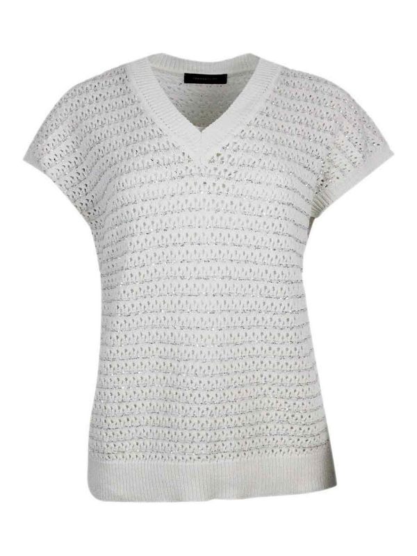 Fabiana Filippi Pull Col Rond - Blanc