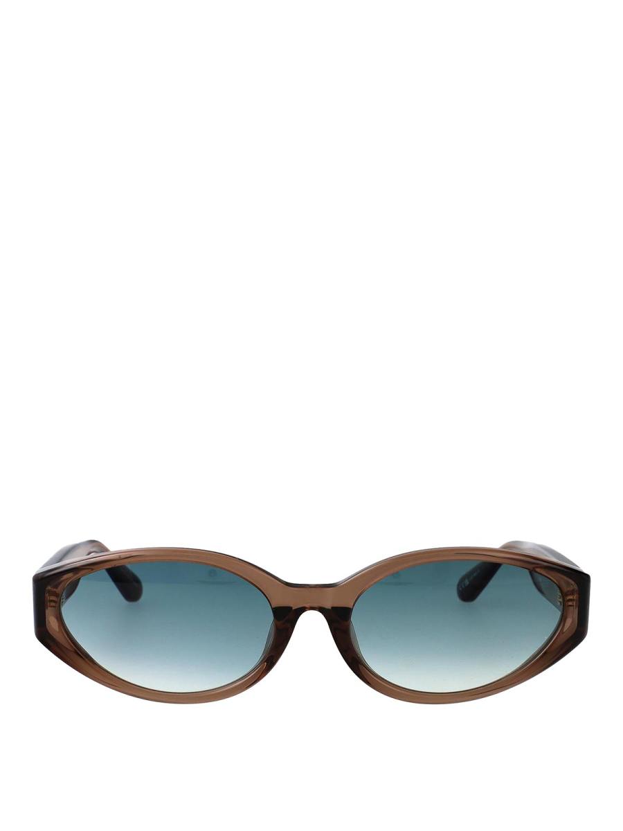 Linda Farrow Lunettes De Soleil - Marron
