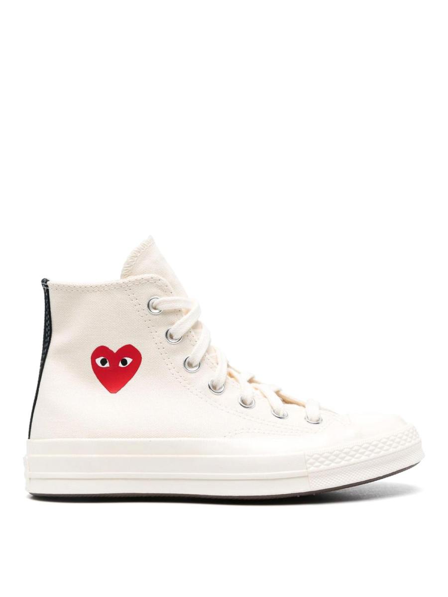 Comme des Garçons Play Baskets - Blanc