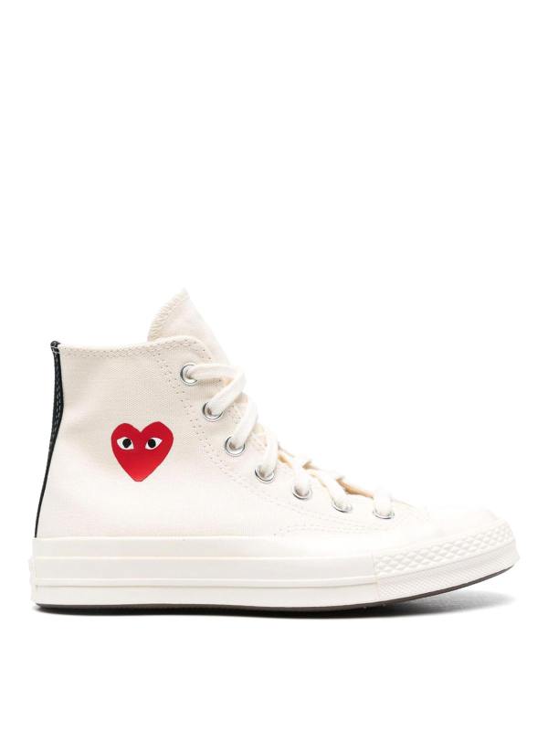 Comme des Garçons Play Baskets - Blanc