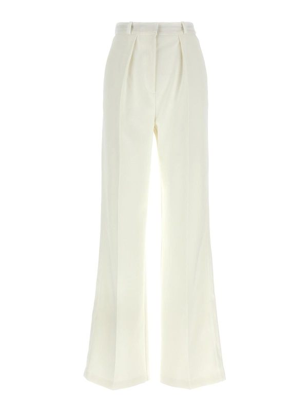 Elisabetta Franchi Pantalon Couturier - Blanc