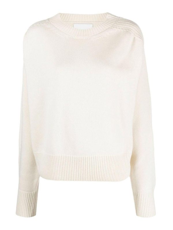 Sa Su Phi Pull Col Rond - Blanc