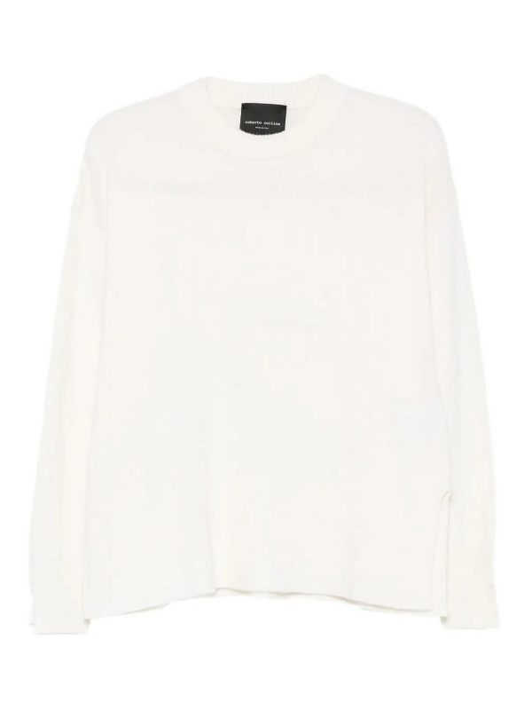 Roberto Collina Pull Col Rond - Blanc