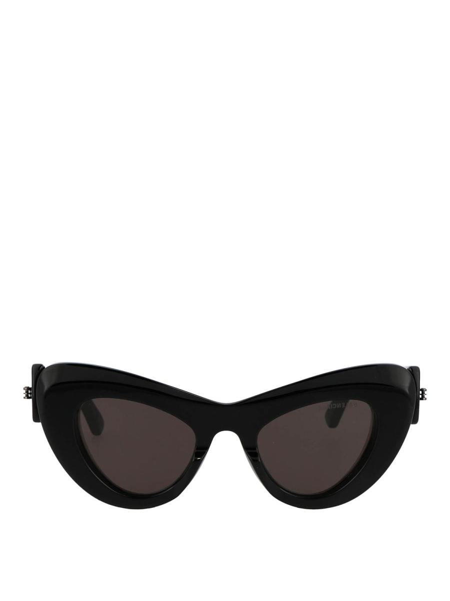 Balenciaga Lunettes De Soleil - Noir