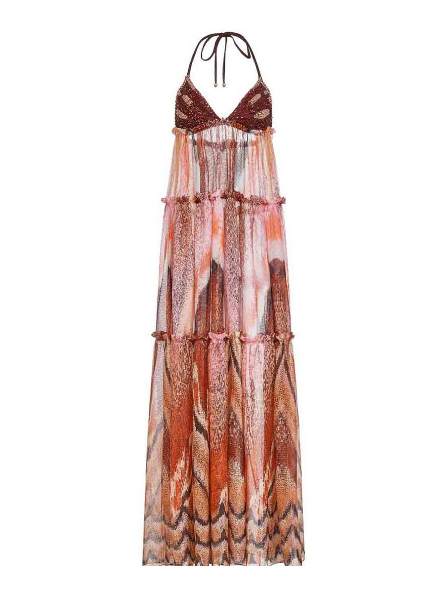 Patbo Maxi Robe - Rouge Brun