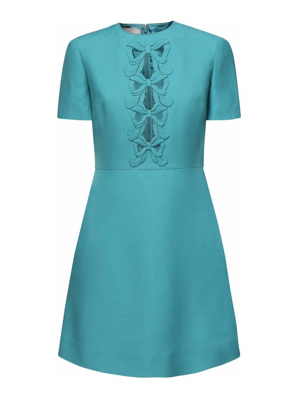 Valentino Garavani Robe Au Genou - Bleu