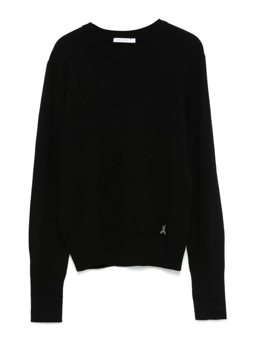 Patrizia Pepe Pull Col Rond - Noir