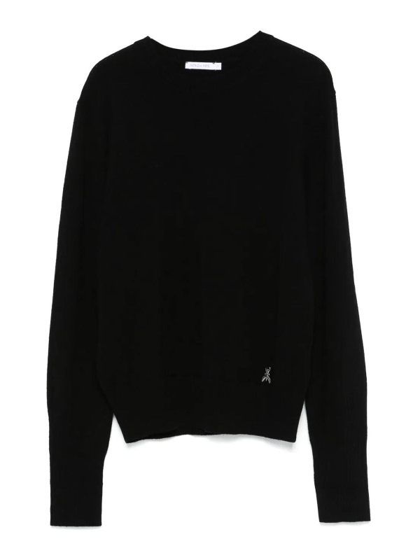 Patrizia Pepe Pull Col Rond - Noir