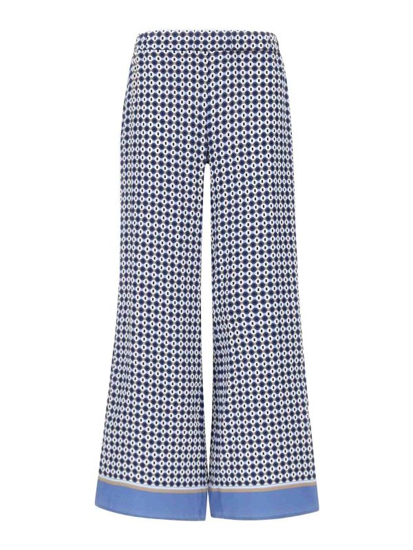 Kangra Cashmere Pantalons Décontractés - Bleu