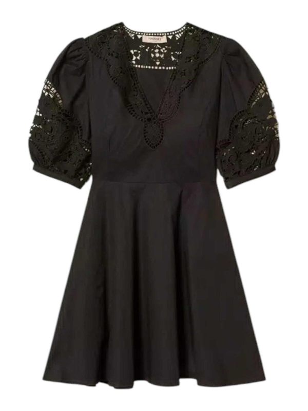 Twinset Robe Au Genou - Noir