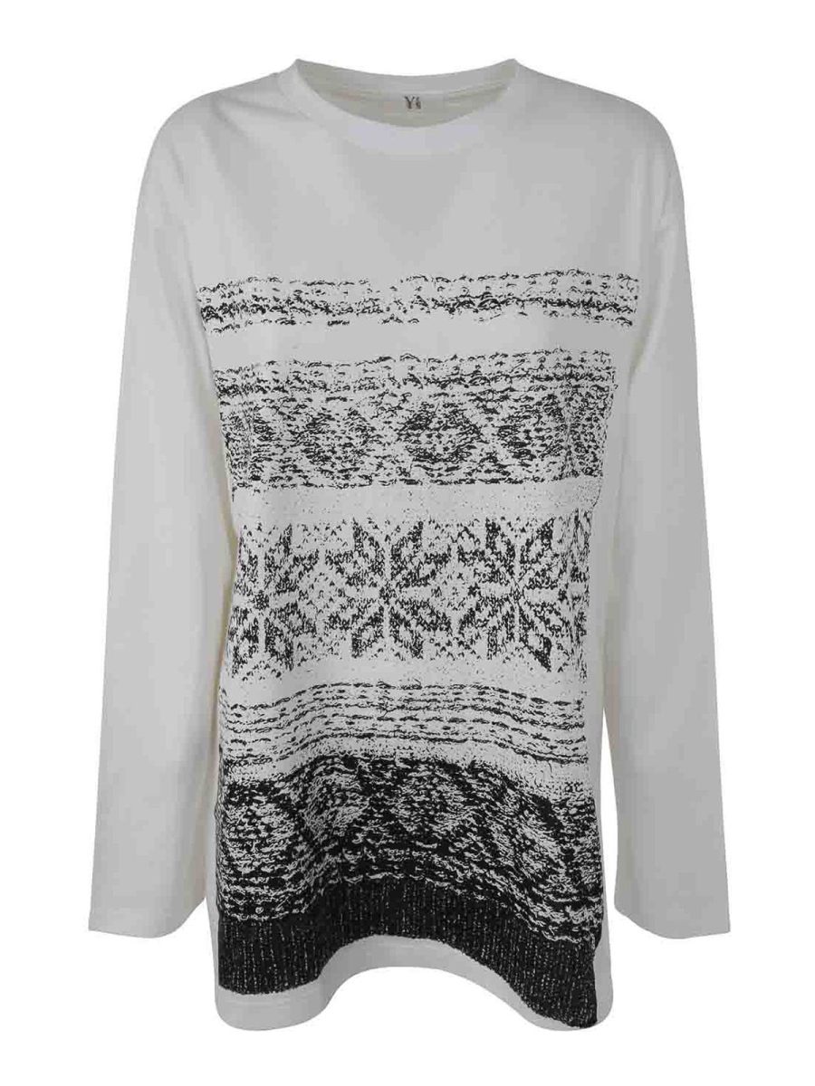 Y'S T-Shirt - Blanc