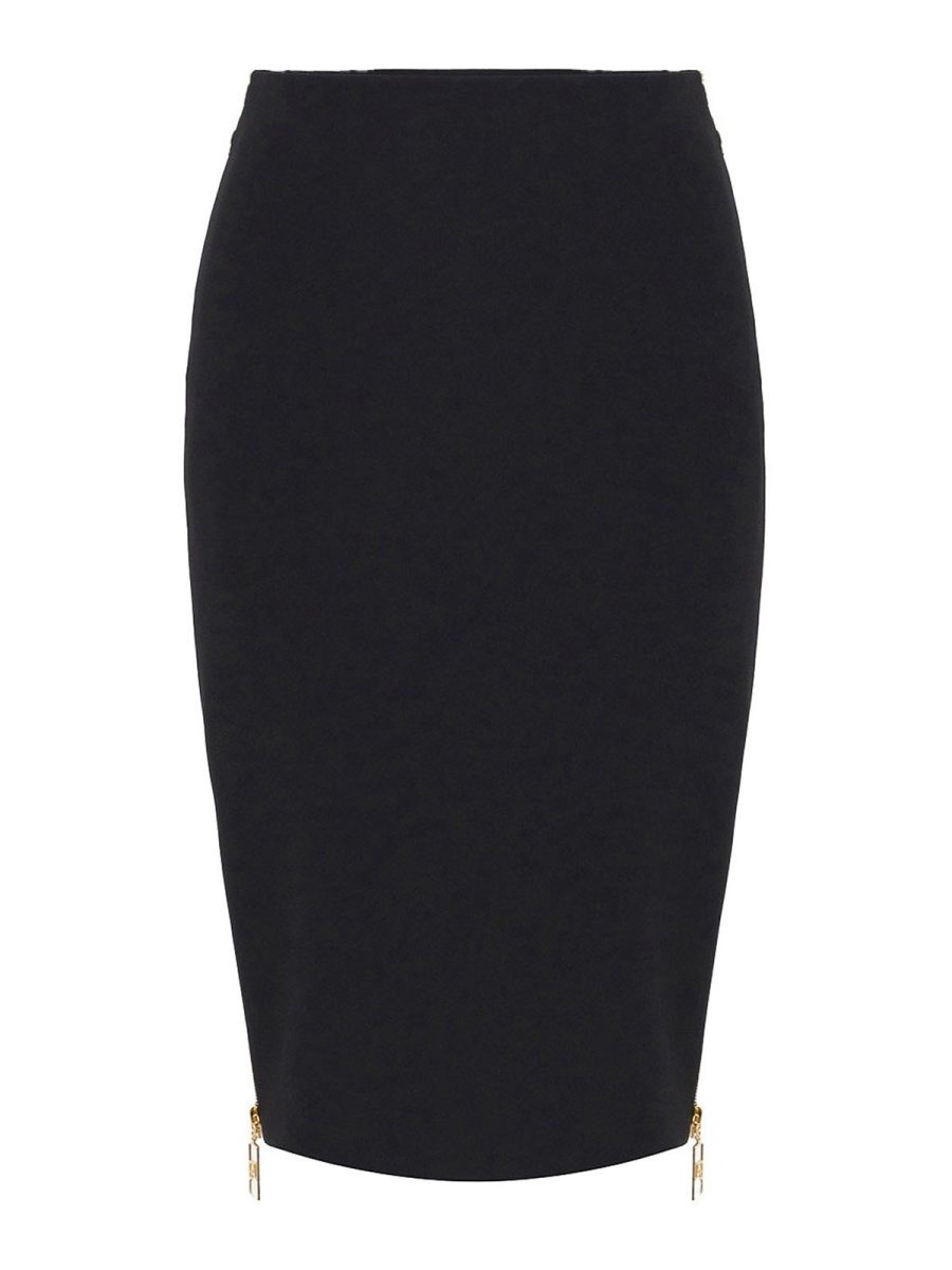 Elisabetta Franchi Jupe Midi - Noir