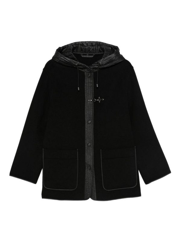 Fay Manteau Court - Noir