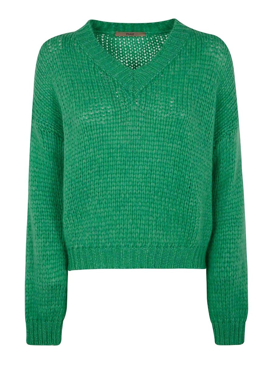 Nuur Pull À Col V - Vert