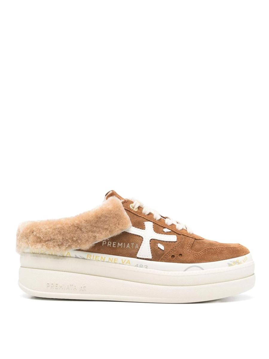 Premiata Chaussures À Lacets - Marron