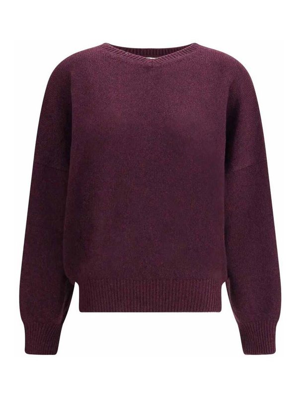 Khaite Pull À Col V - Violet