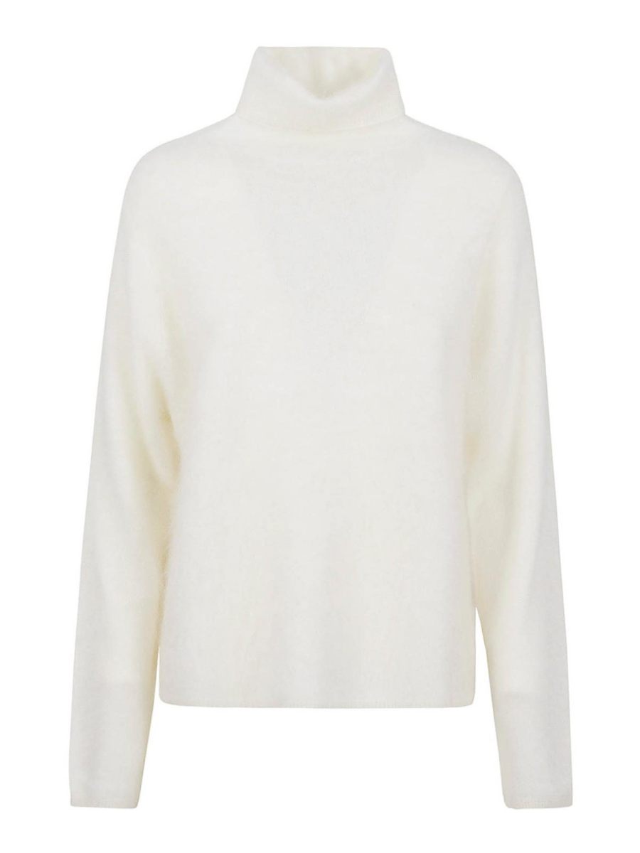 Kangra Cashmere Pull Col Bateau - Blanc