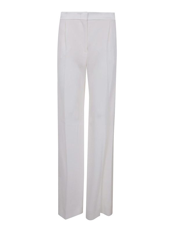 Alberta Ferretti Pantalons Décontractés - Blanc