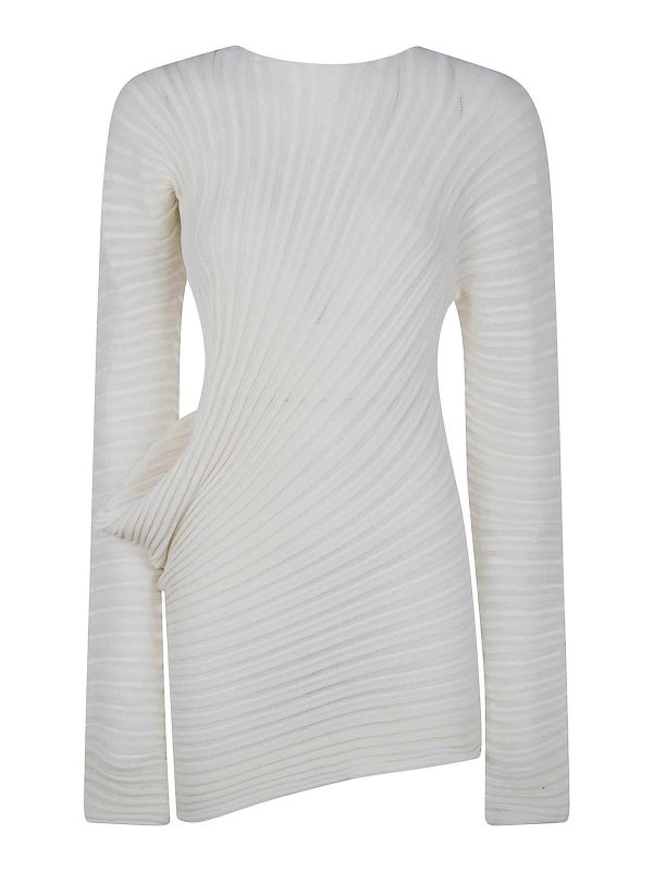 Pleats Please Issey Miyake Top - Blanc