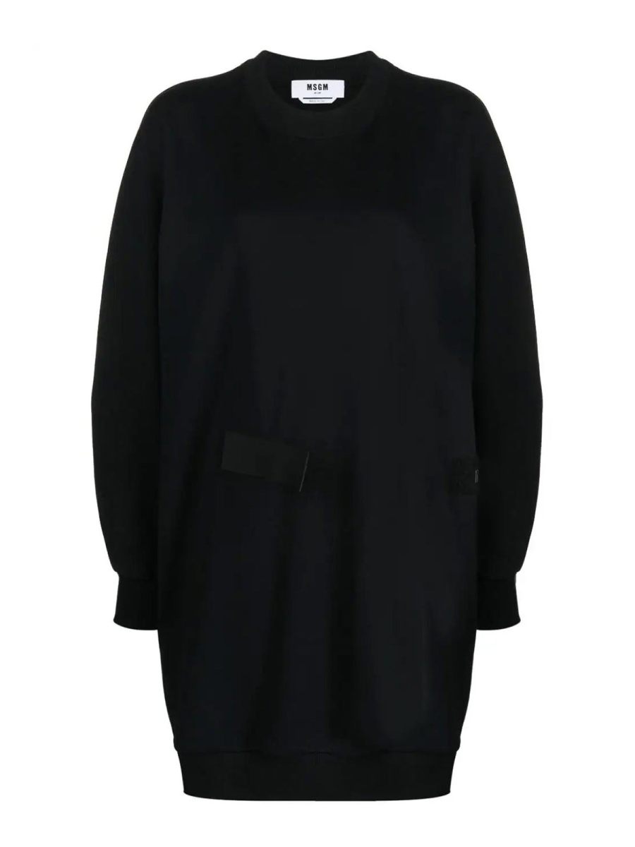 M. S.G. M. Robe Au Genou - Noir