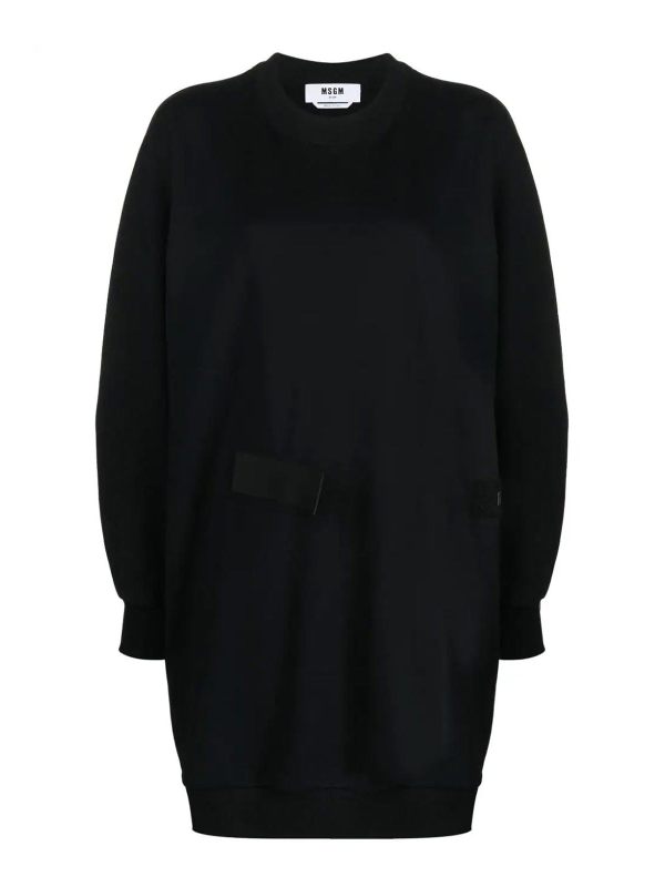 M. S.G. M. Robe Au Genou - Noir