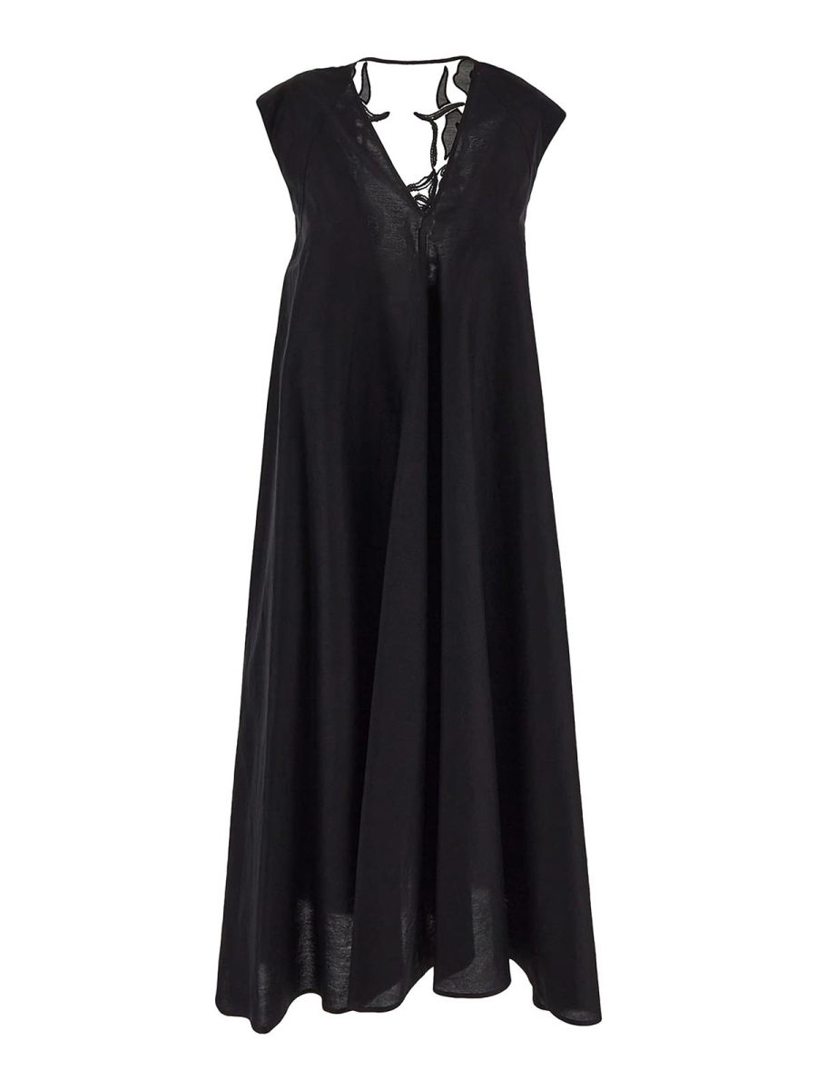 Gentryportofino Robe Au Genou - Noir