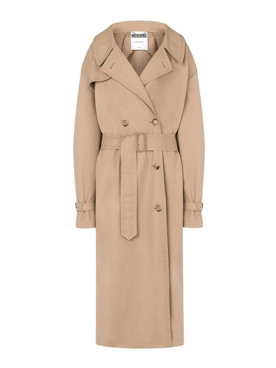 Moschino Manteau Long - Beige